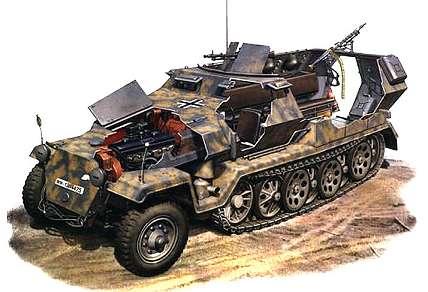 sdk250和sdkfz251半履帶式裝甲輸送車性能大對比