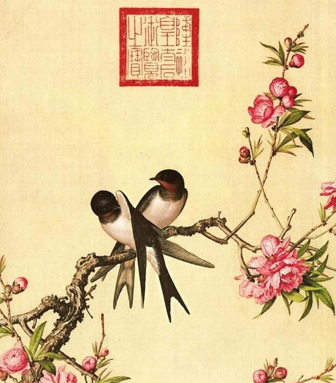 郎世宁画家《工笔花鸟与自然融合》