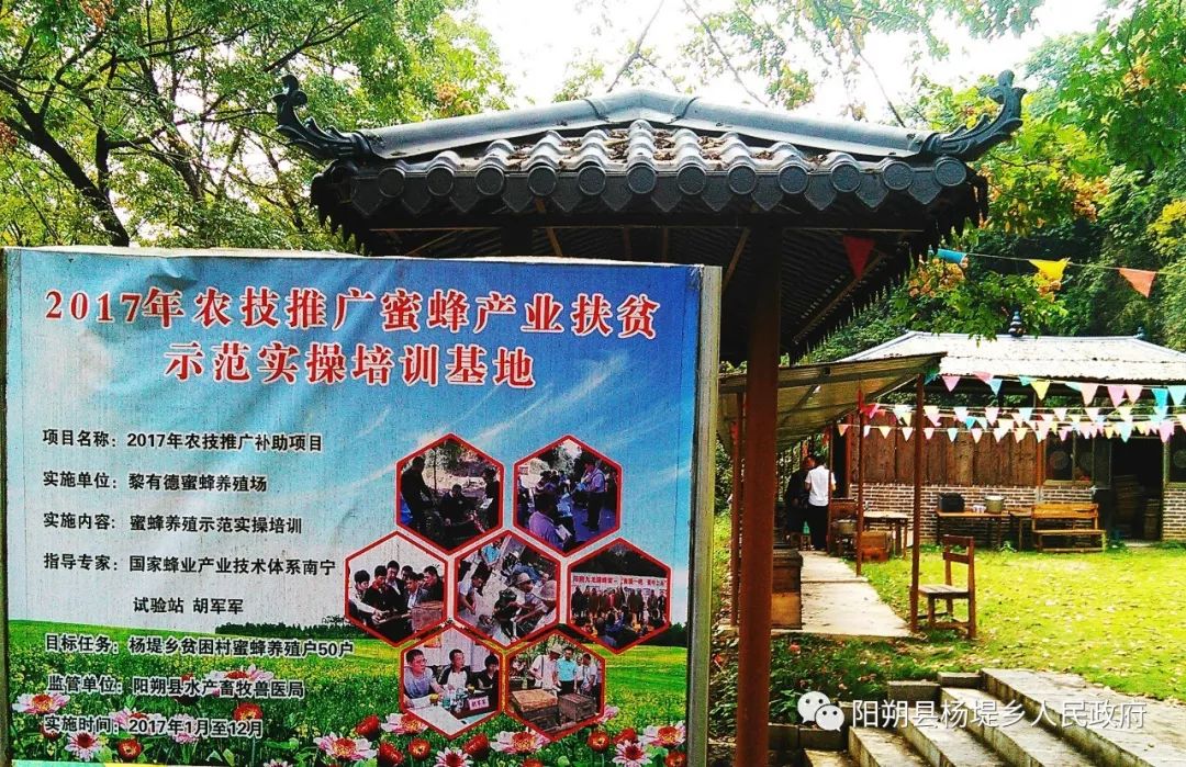 杨堤乡养蜂技术培训基地暨技术培训会,挂牌在黎老养蜂场黎老以慈悲之