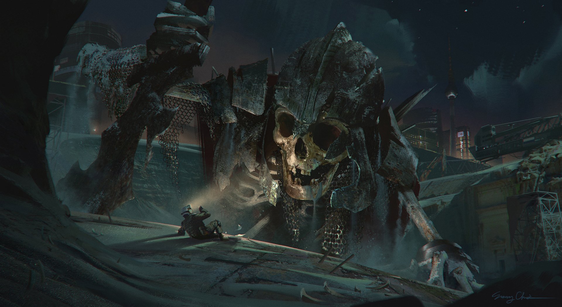 来自美国亚裔插画师的一组概念插画设计作品!很有魔幻风格的大作