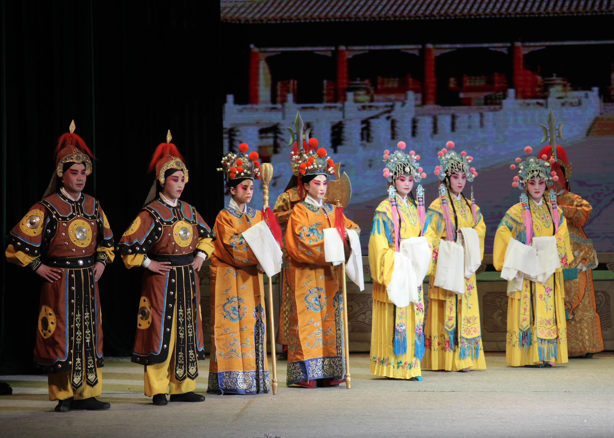 上党落子古装戏朱元璋斩婿在潞州剧院上演