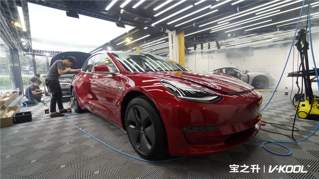 特斯拉model3贴威固隐形车衣宝之升广州汽车贴膜