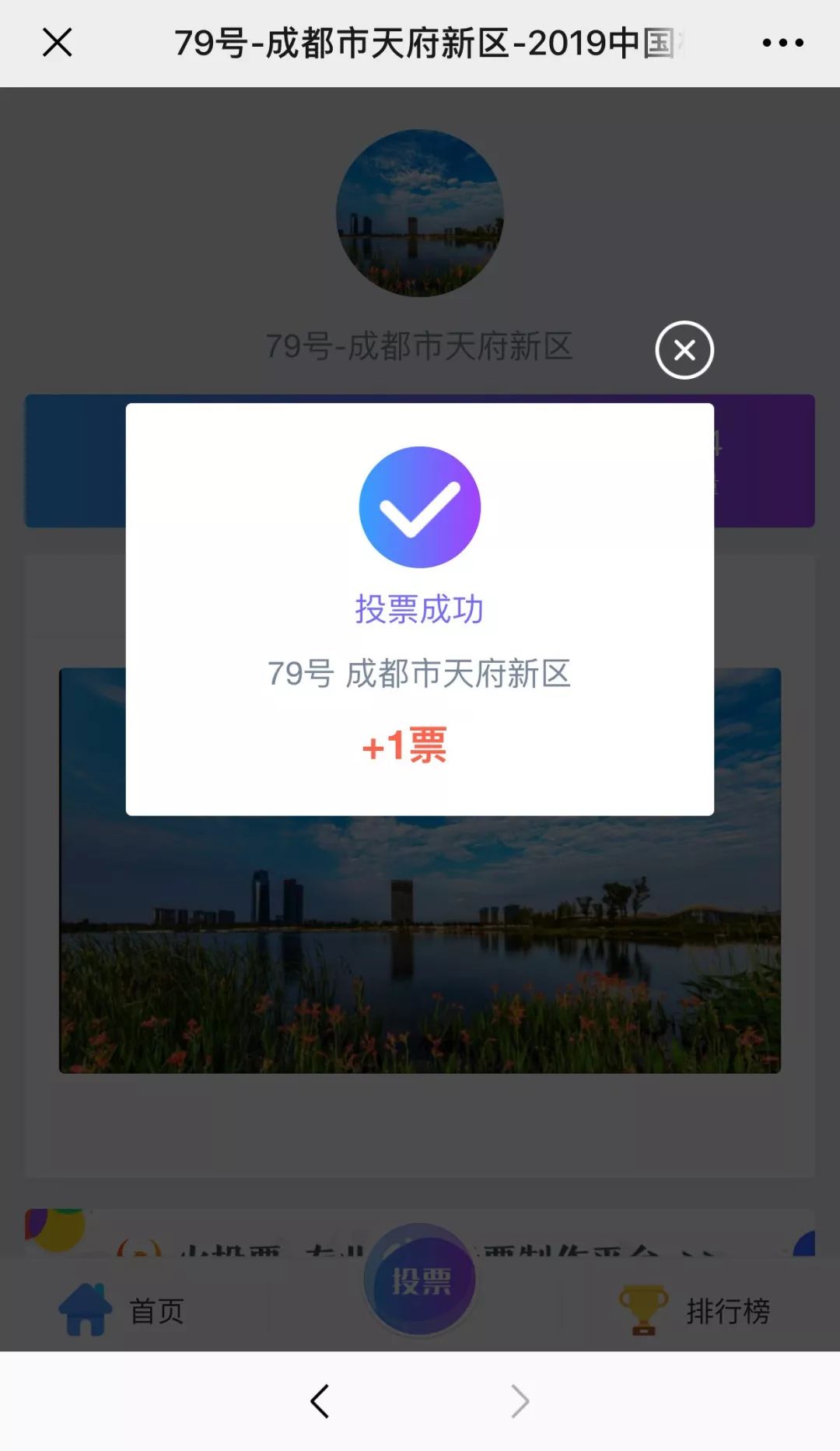 今天你为天府新区投票了吗