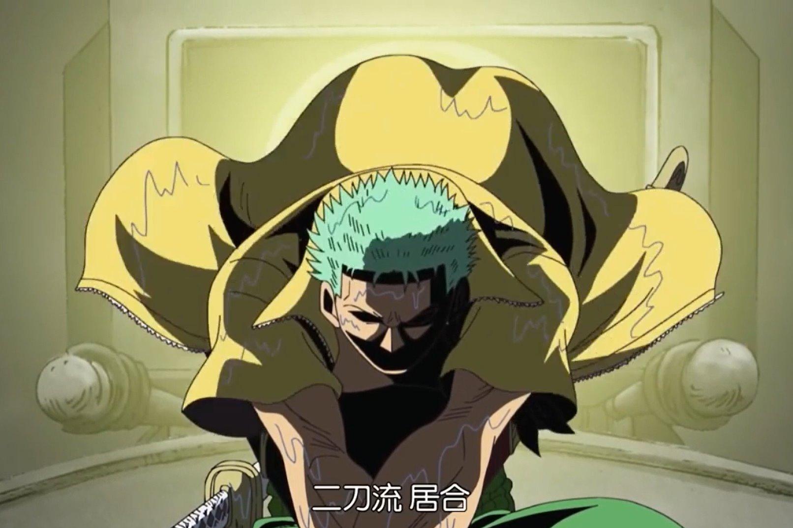 海贼猎人索隆第一次使出二刀流罗生门这他喵的也太帅了吧