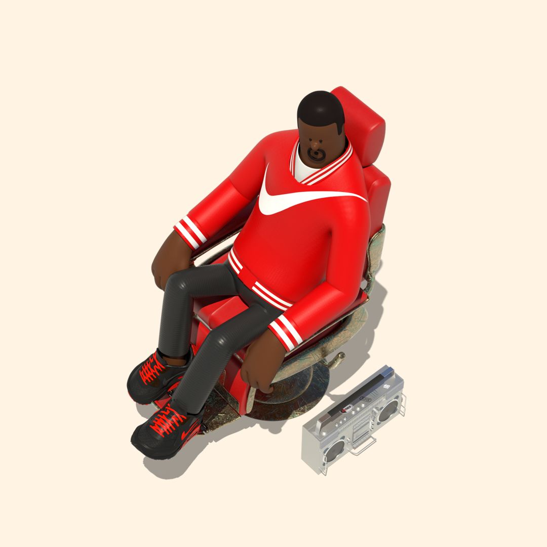 nike与韩国知名ip打造一系列潮到爆的小人儿