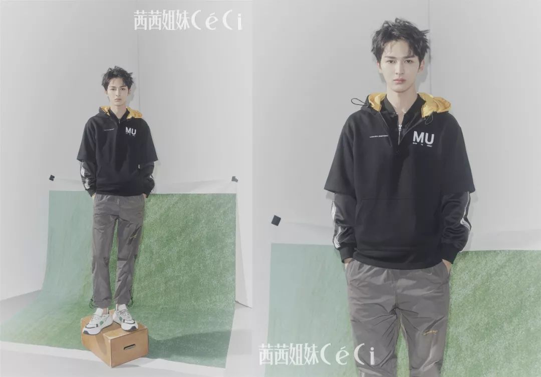 wakeup男孩做模特在涩谷夜晚拍大片这个牌子确实不一样