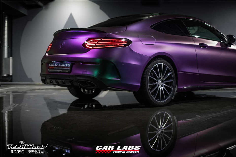 奔驰 汽车改色贴膜teckwrap美国秃鹰rd05g流光北极光