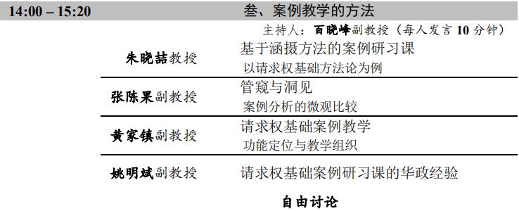 先由季红明,王复春博士介绍中南财经政法大学鉴定式案例教学的经验