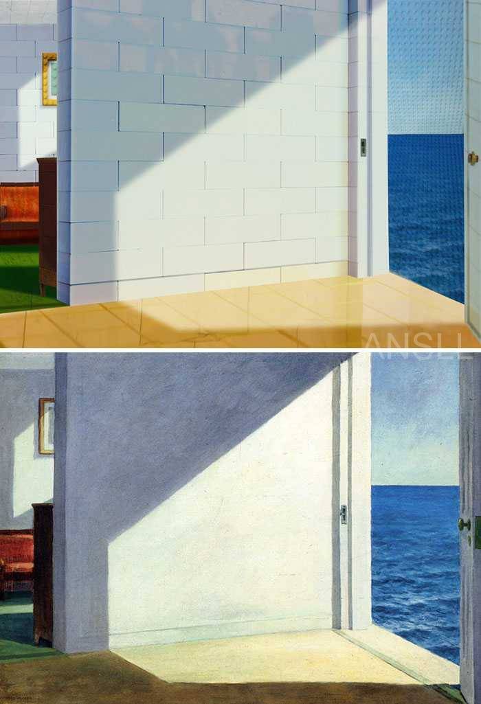 7,《海边的房间》,爱德华·霍珀1951年著.
