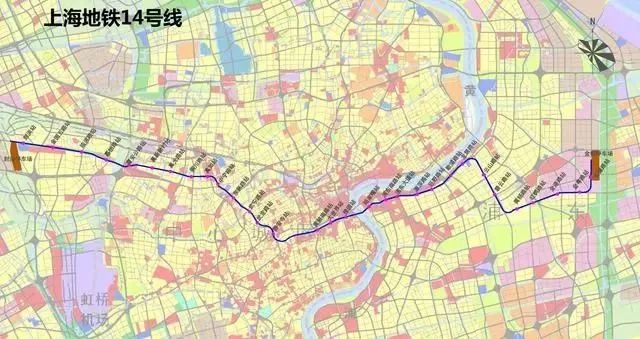 杨浦区地铁线路图图片