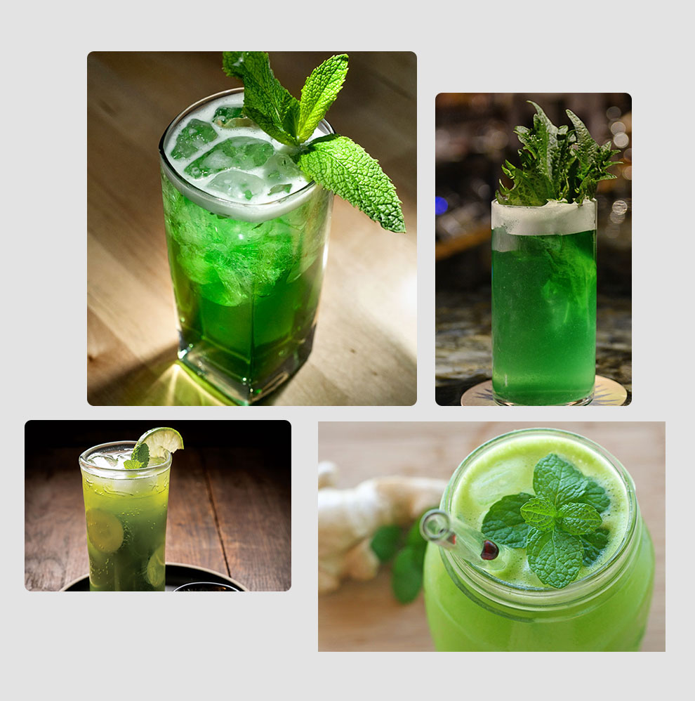 清凉的薄荷味鸡尾酒赶走心里的烦闷