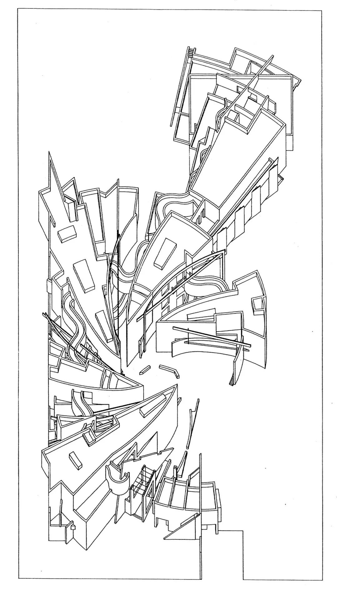 他的建筑把几何元素运用到极致,手绘草图还作为艺术品展出