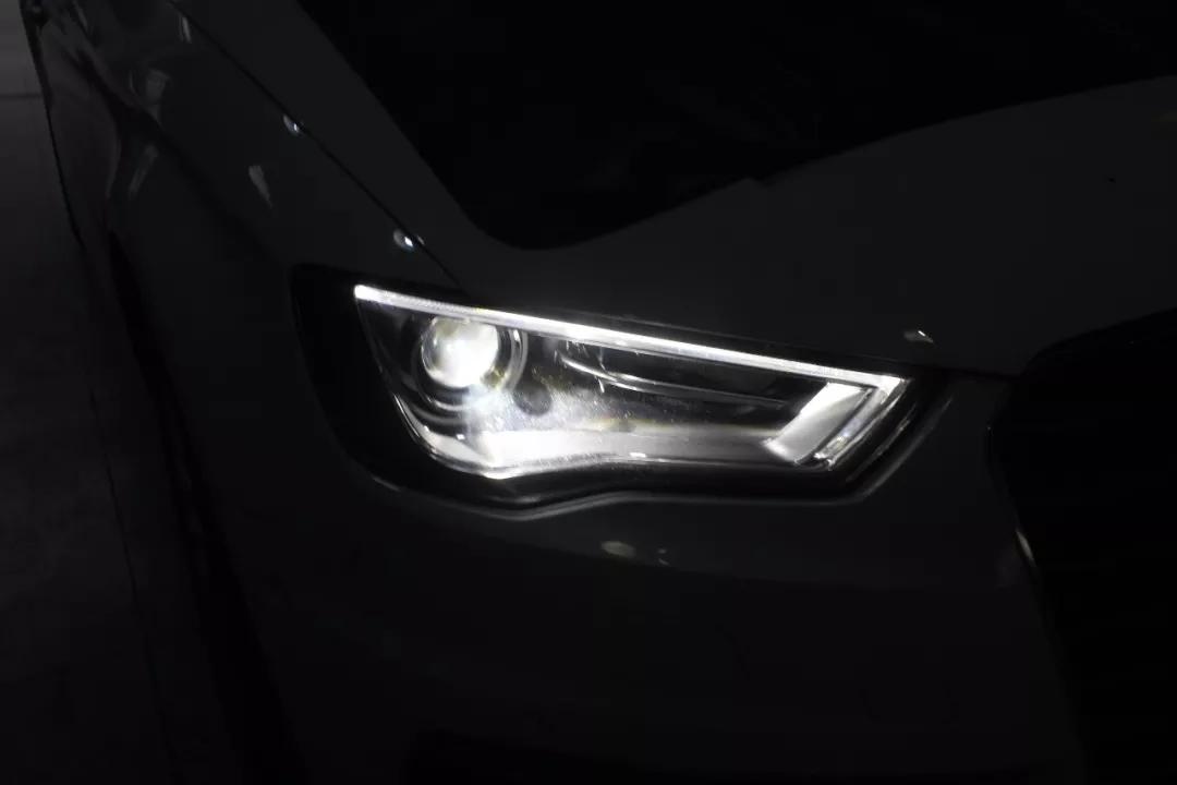 南京改灯奥迪a3车灯升级米石led双光透镜一步到位