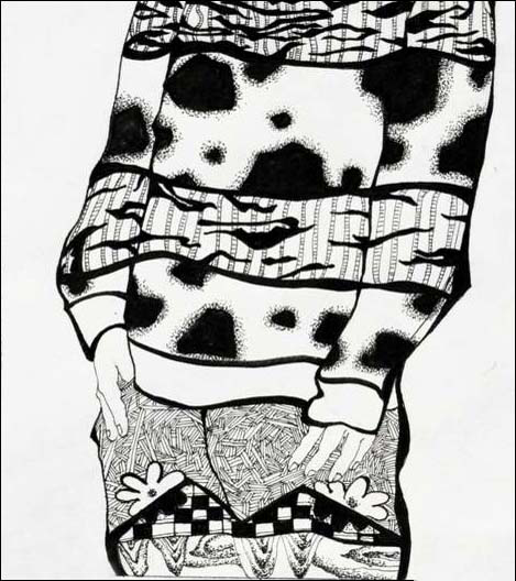 点线面黑白装饰画灵活运用多种表现方式,让画面中的黑白灰三个色阶