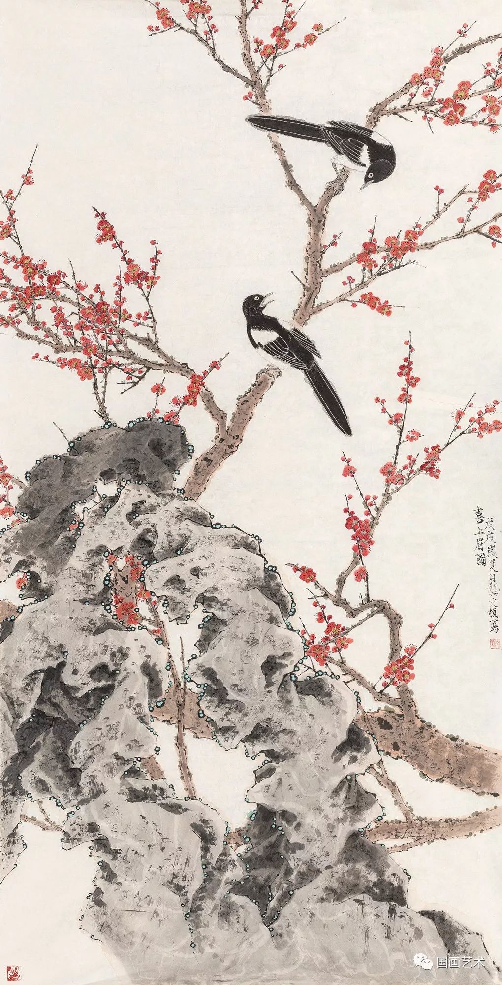 这花鸟恬静美好