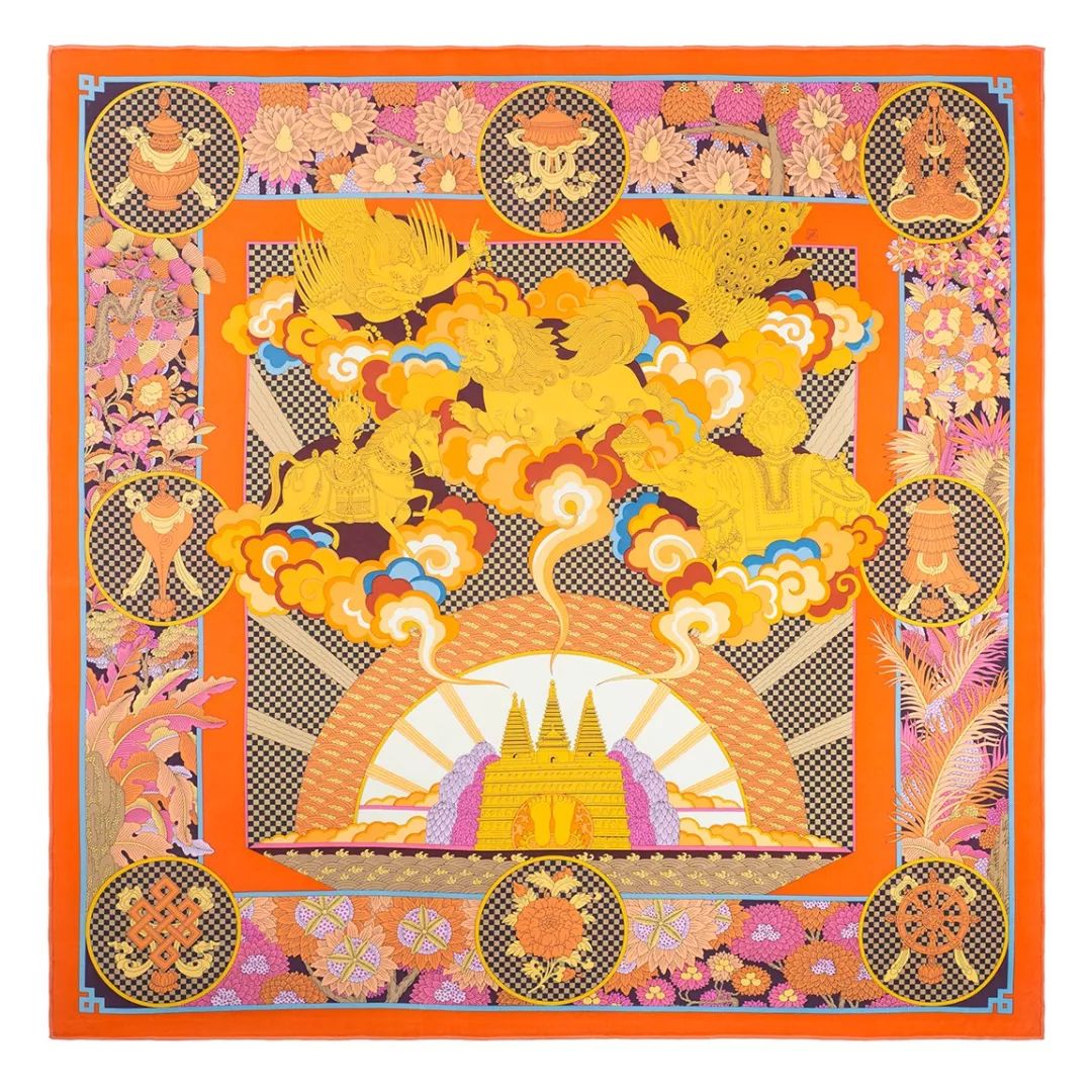 清华美院副教授张宝华丝巾艺术展开幕