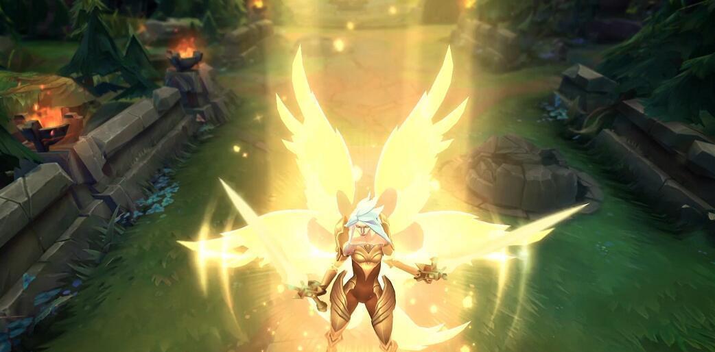 lol审判天使重做晋升六翼天使大招释放效果帅到炸裂