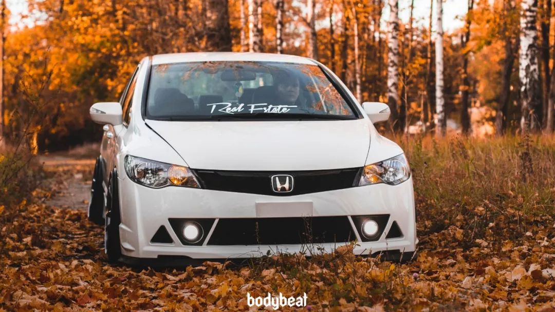 从汽配风本田思域完美变身mugenrr激进姿态只因小白参加了一场改装车