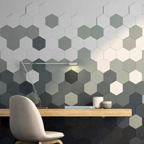 以最柔和的角度拼接墙面艺术了解六边形瓷砖的搭配