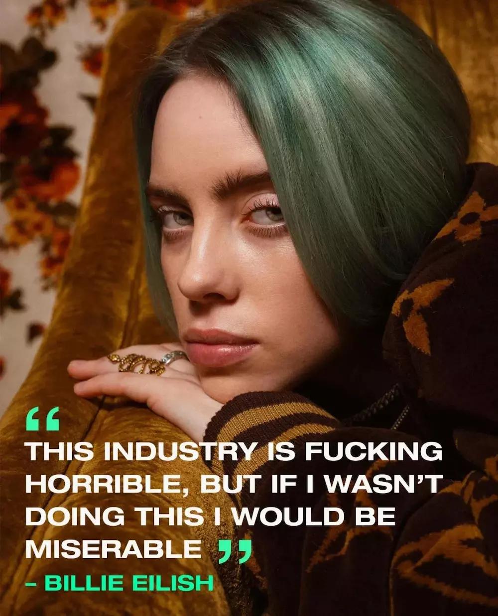 碧梨billieeilish没有人能抗拒这位最强00后的魅力吧