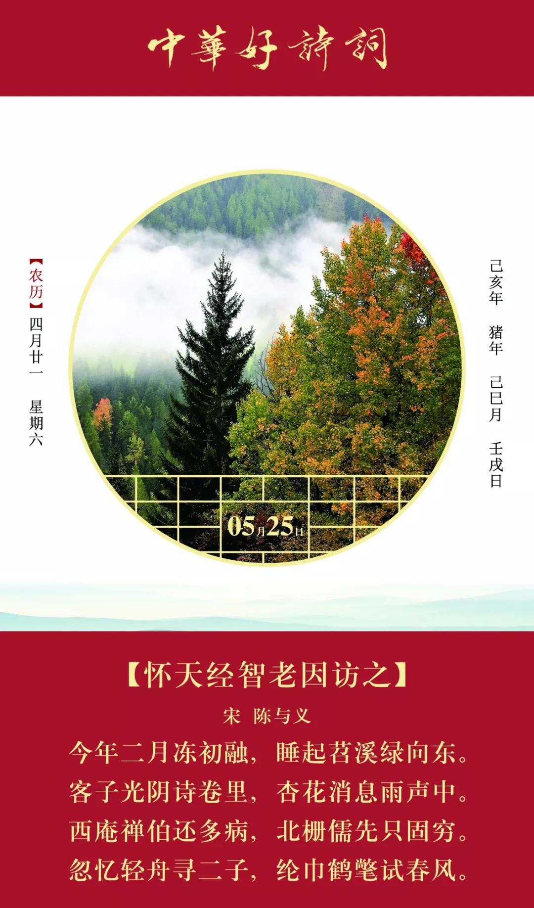 客子光阴诗卷里杏花消息雨声中丨每日一诗