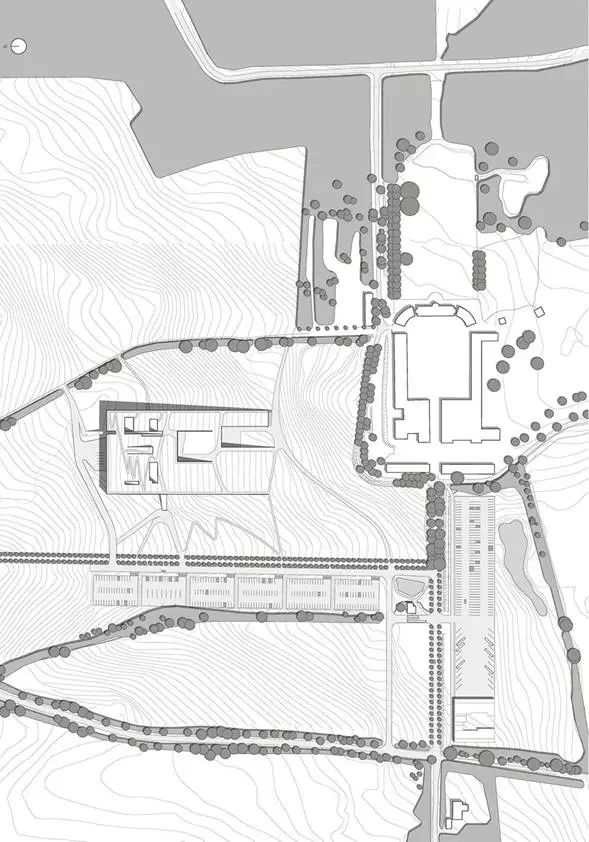 四天抄绘了一个坡地建筑,西扎设计的boa nova茶楼,同样去和海边图书馆