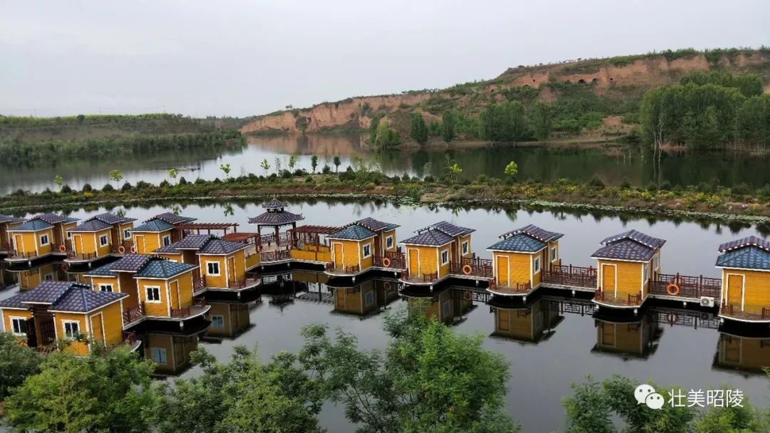 田园白村关中风情袁家村建设中的东庄水库北山槐林礼泉湖风光泾河风光
