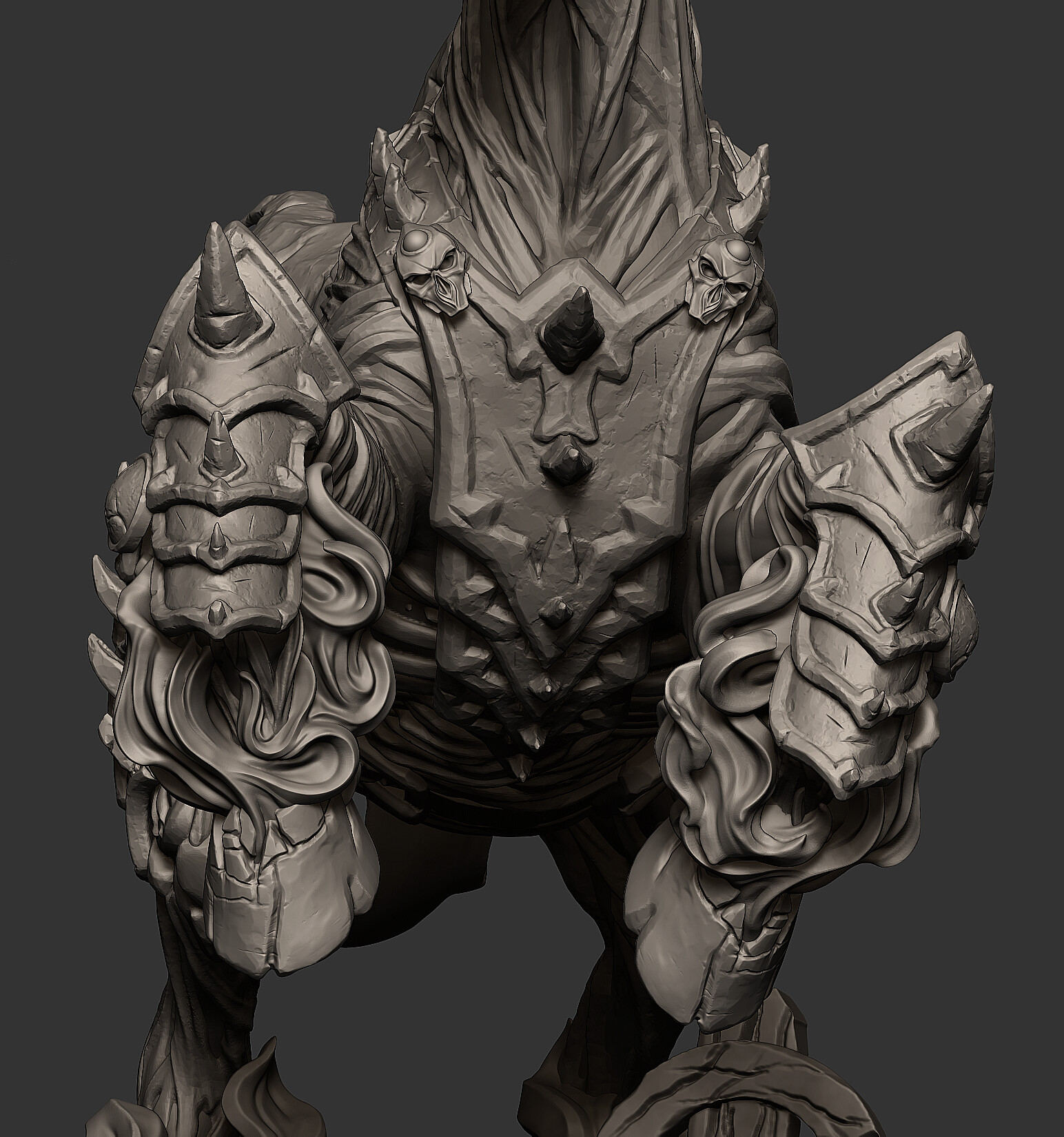 一组怪物3d渲染写实