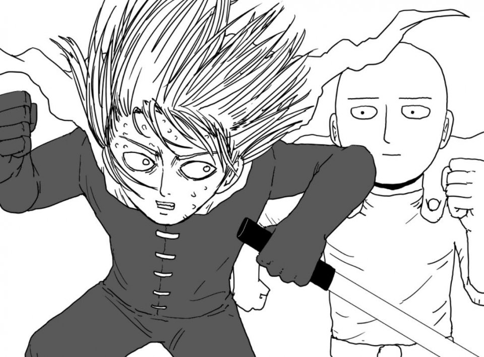 在最后一刻,一旁观战的杰诺斯打断了埼玉,说有怪人警报,就这样一身