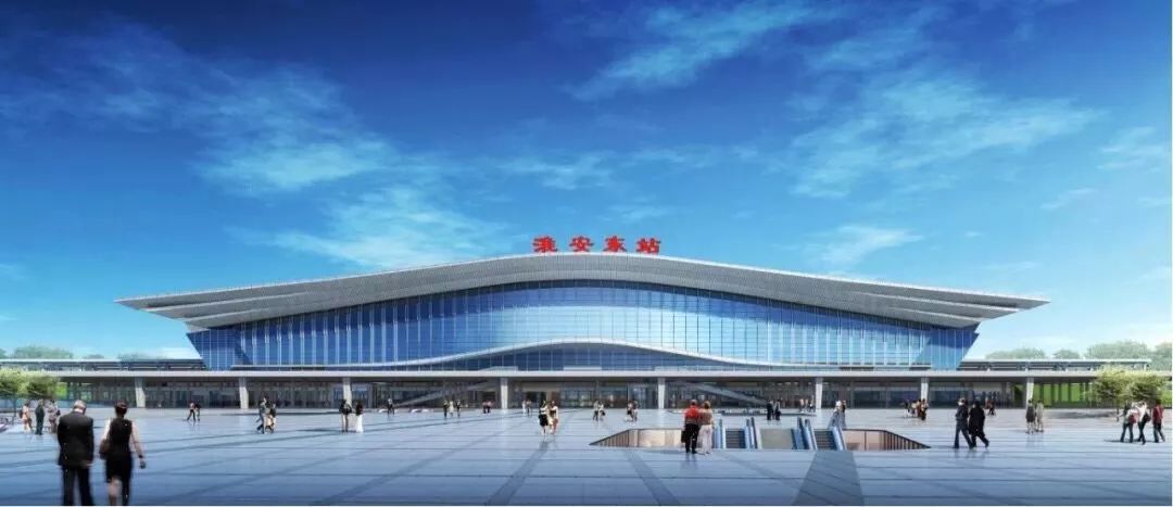 高铁淮安东站站房主体结构今天封顶航拍镜头先睹为快