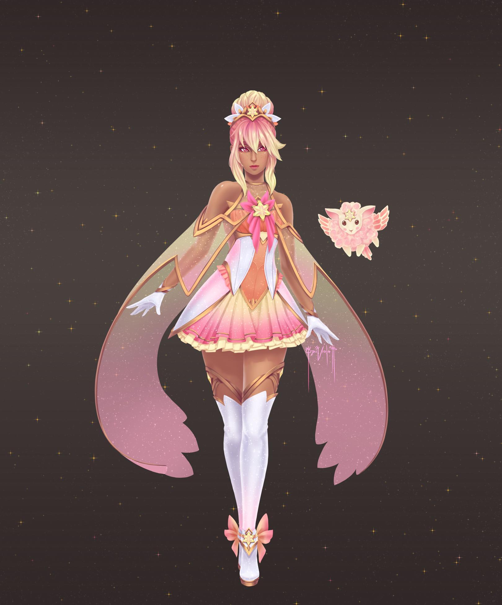 首先,让我们来欣赏一下这个自制系列的最后一款皮肤——星之守护者