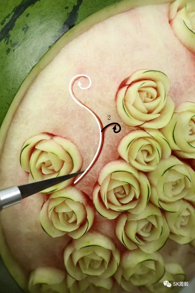 西瓜三瓣花--周毅重磅推荐基础高清视频 图文教程_花瓣