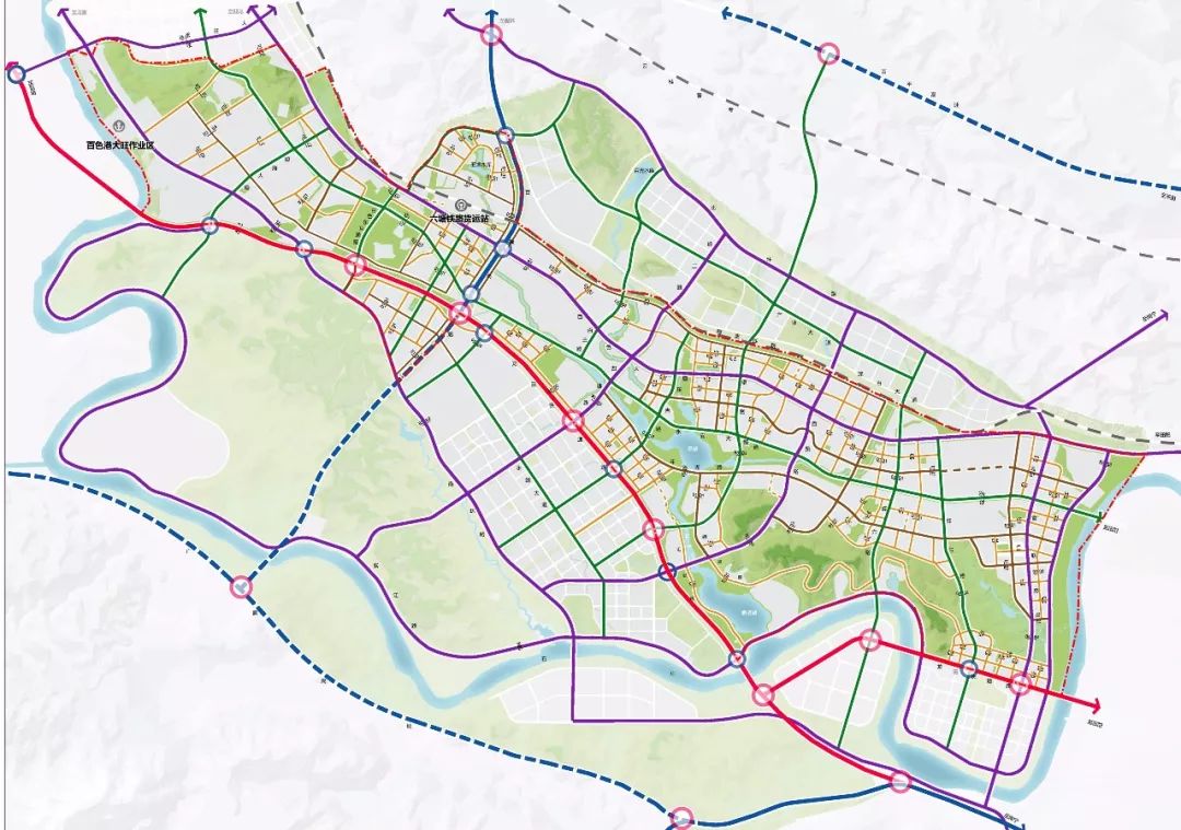 百色南环高速公路规划图片