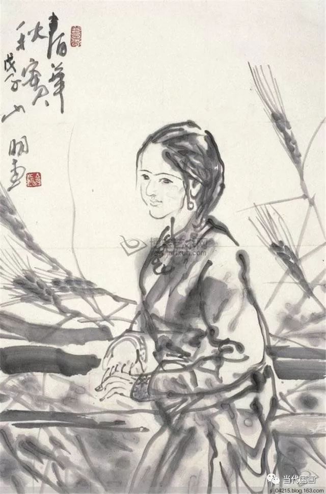 吴山明写意人物画这么画就对了