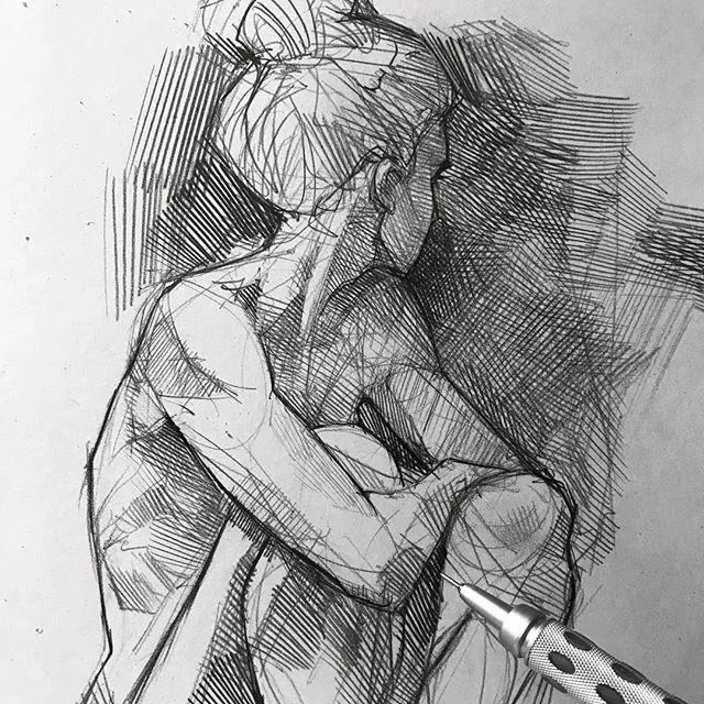 三位大神的线性素描让人望尘莫及