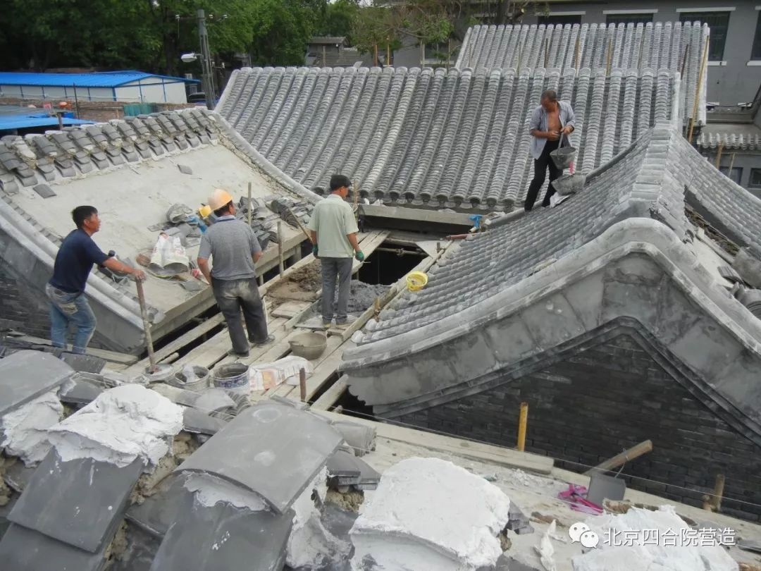 营造四合院施工现场100例006混凝土仿古院子施工过程