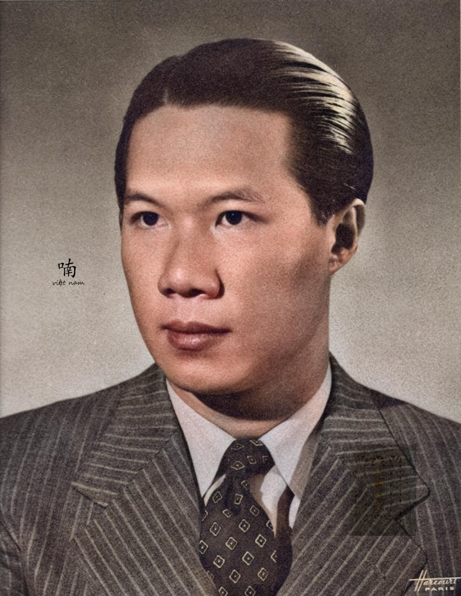 保大的儿子也就是阮朝末代皇太子阮福保隆,阮福保隆三岁被册封为东宫