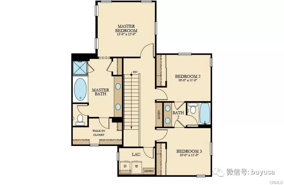 【东谷房产】美国南加州eastvale市4卧新房户型简介【2019.05.26版】