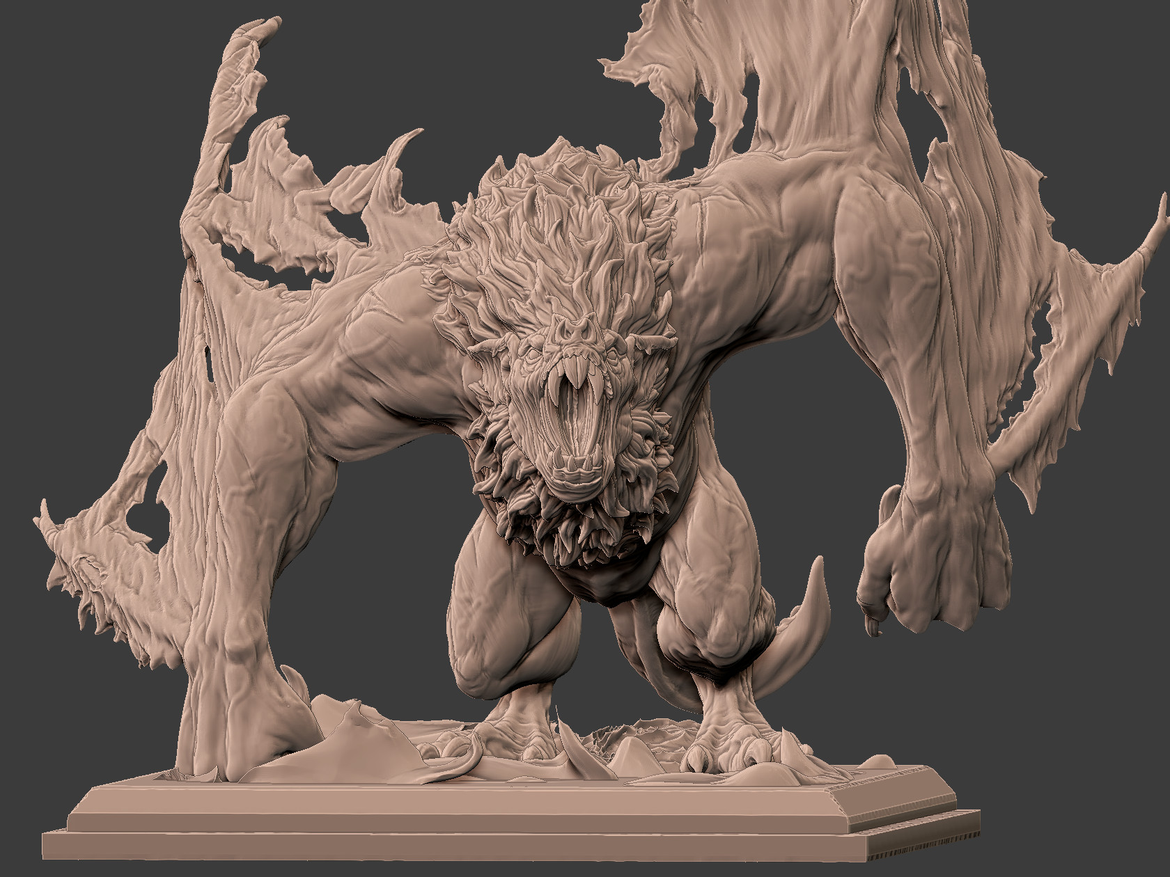 一组怪物3d渲染写实