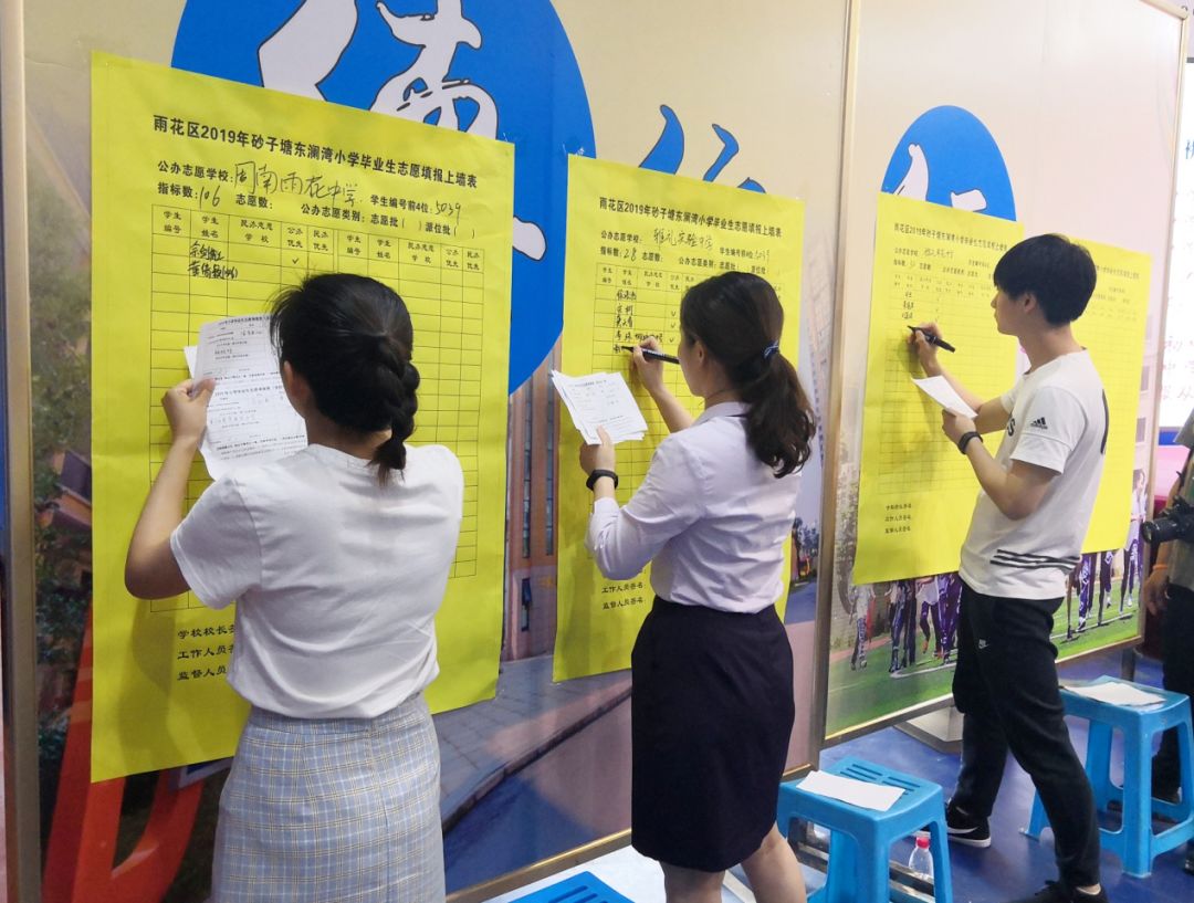 2019年砂子塘东澜湾小学城区小升初微机派位志愿填报工作圆满结束