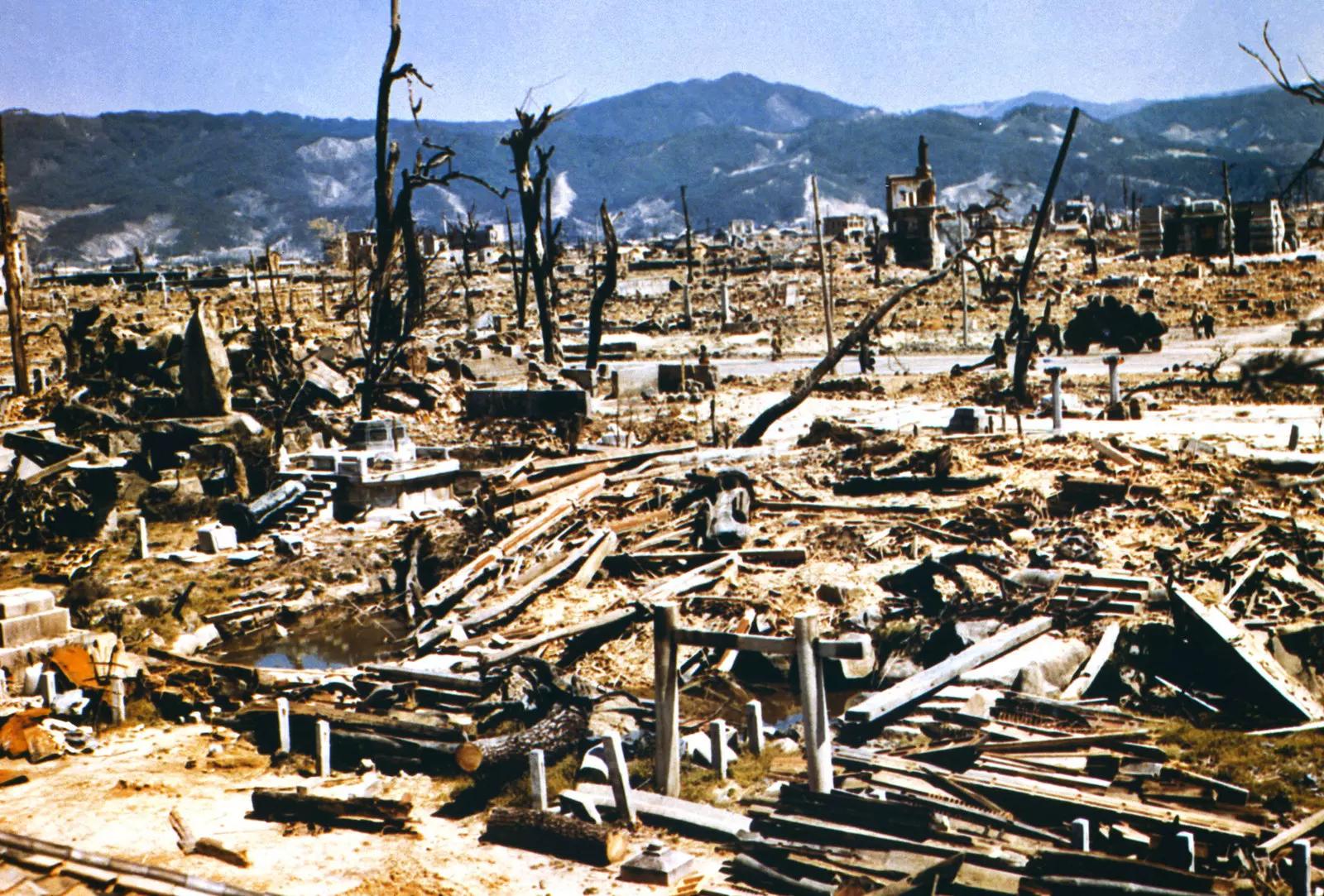 广岛核爆现场图片图片