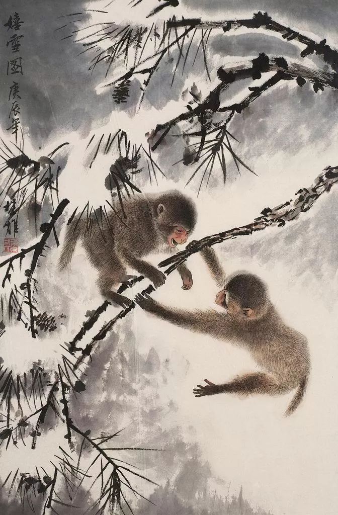 方楚雄花鸟走兽国画作品欣赏四