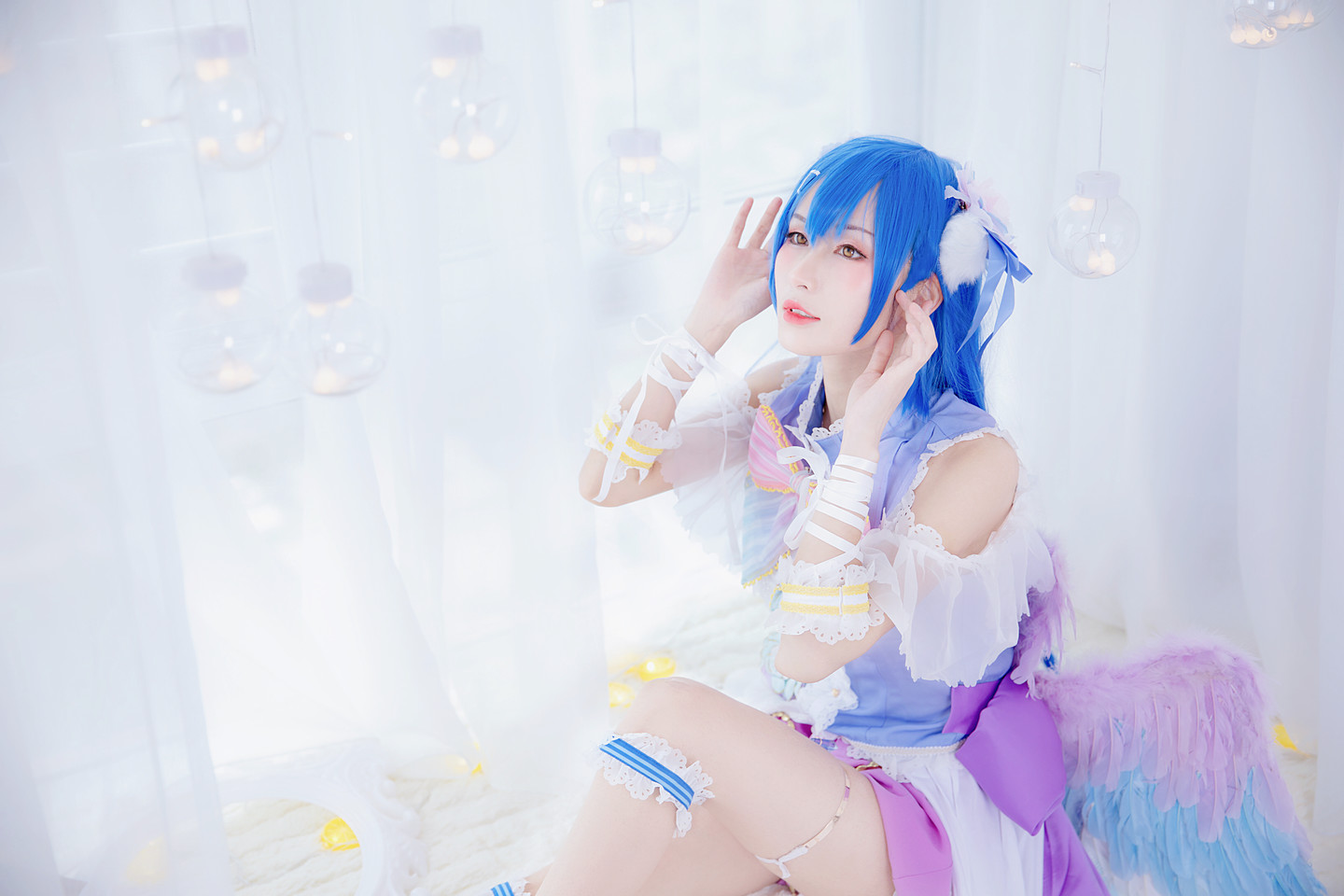 Cos Lovelive 海白色情人节 海未