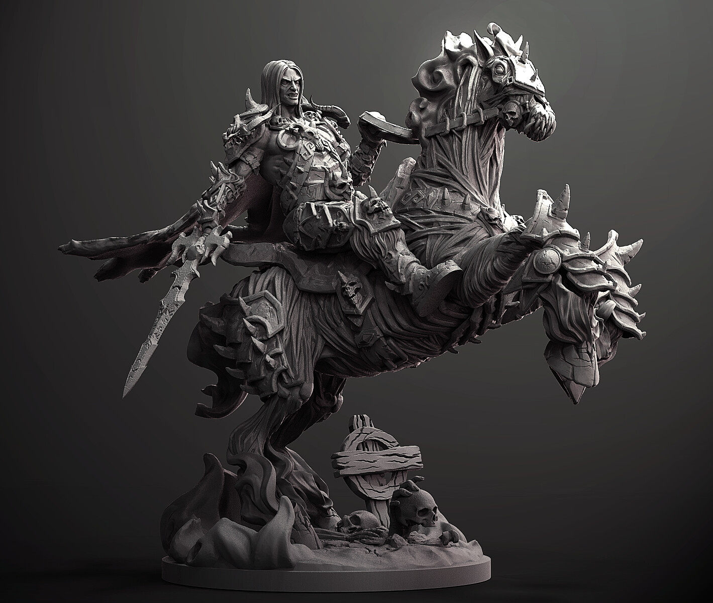 一组怪物3d渲染写实