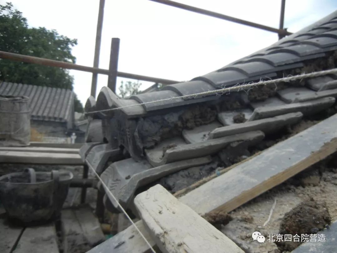 营造四合院施工现场100例006混凝土仿古院子施工过程