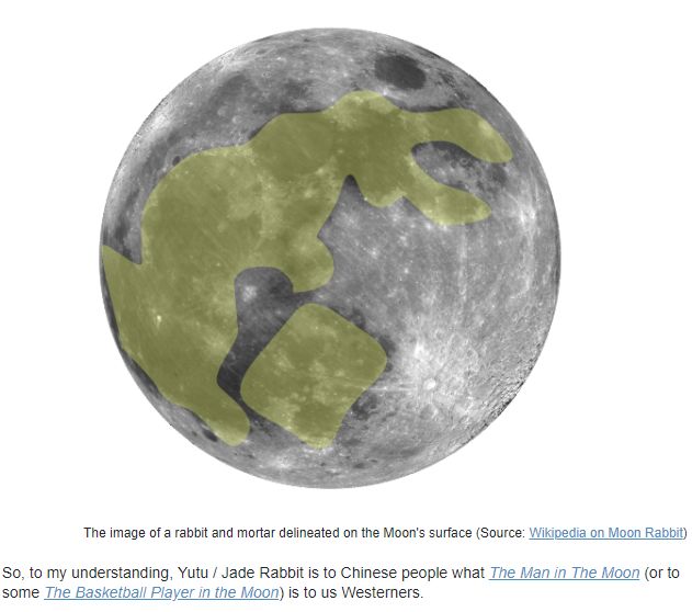 to some the basketball player in the moon) is to us westerners