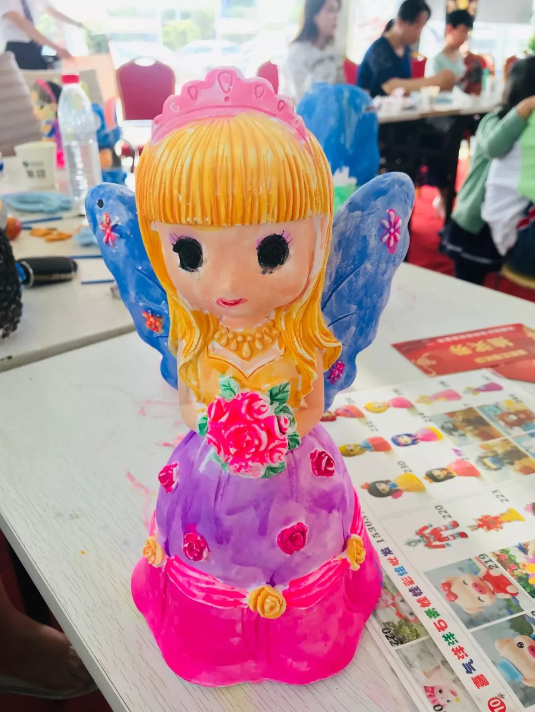 描绘七彩生活石膏彩绘diy活动欢乐落幕
