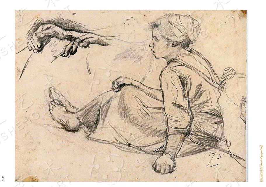 大师速写跃然纸上的线条