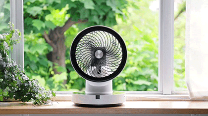 日本sezze西哲空气循环风扇 360度内循环置换空气