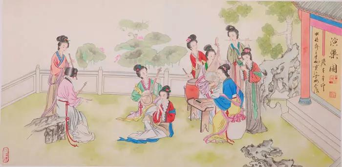 工笔牡丹《荣华富贵》由著名的古文字学家,棉笔书法创始人李铁华先生